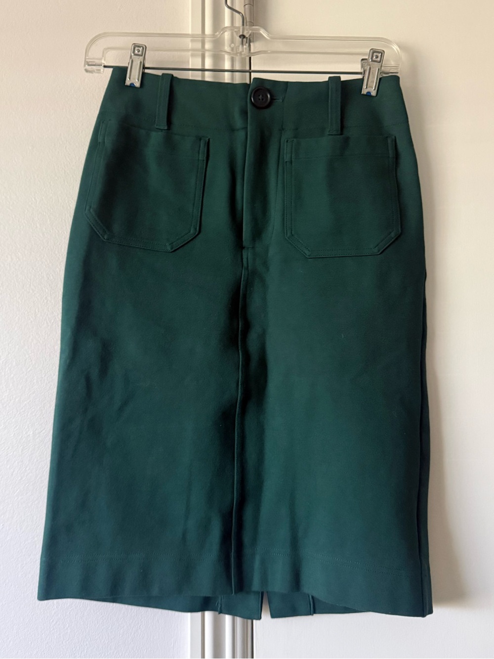 Anthropologie Maeve Colette Pencil Skirt Dark Green XXS - Picture 4 of 7